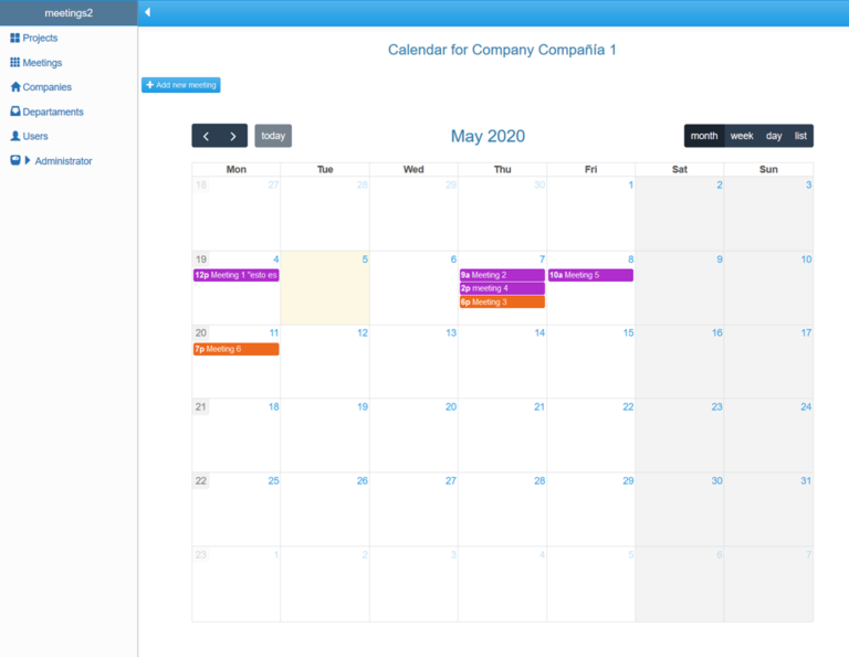 Calendario de Reuniones (2) | Fernando Humanes